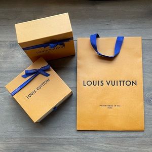2x Louis Vuitton Box + 1 LV Shopping Bag